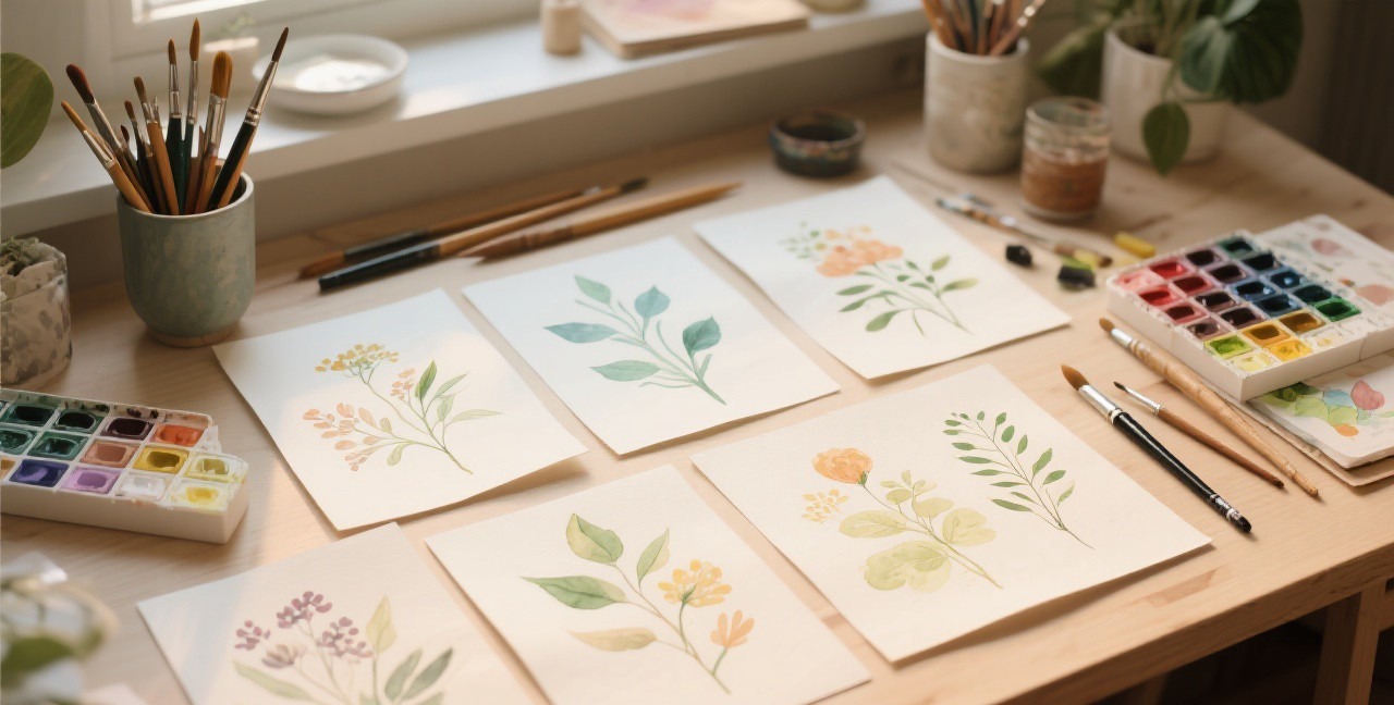 Create Custom Wall Art with Watercolor Techniques
