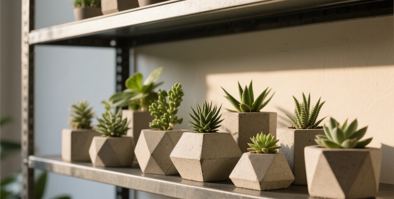 DIY Concrete Planters: Industrial Chic for Indoor Gardens