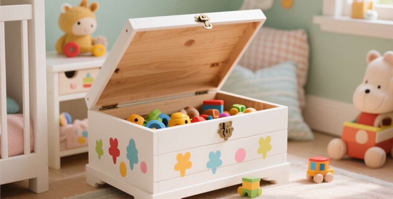 DIY Wooden Toy Box with Safety Hinges: A Family Project