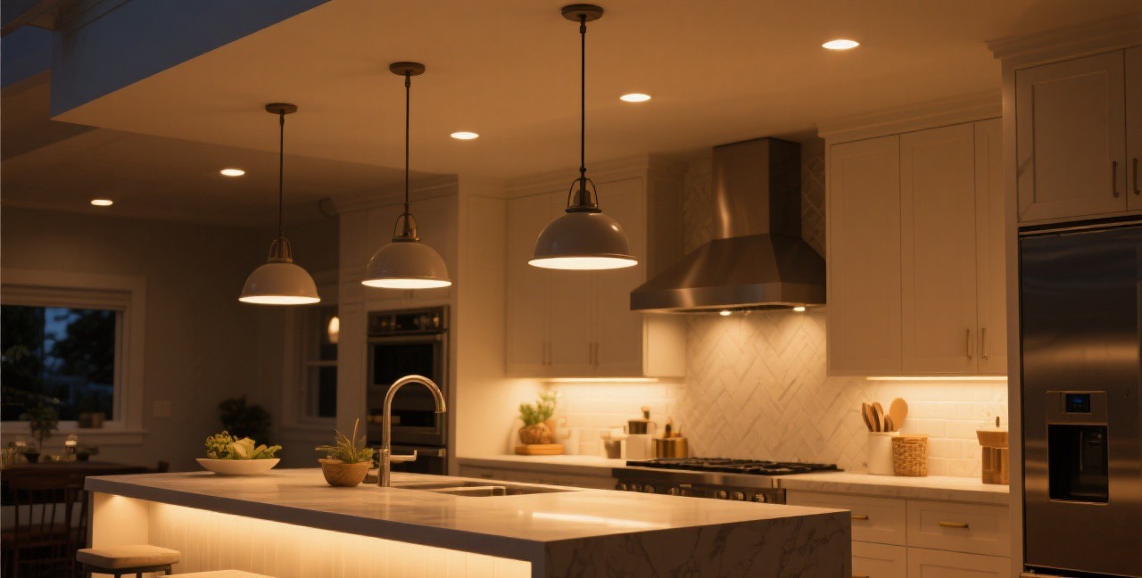 Kitchen Lighting Design: Layered Lighting for Function and Ambiance