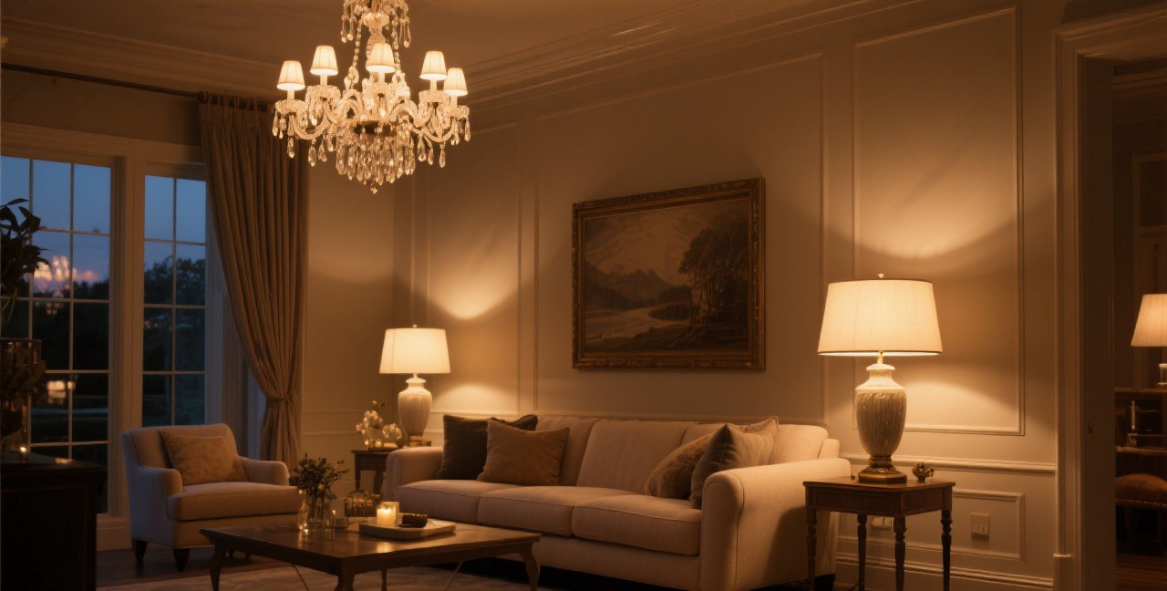 Living Room Lighting Design: From Ambient to Task to Accent