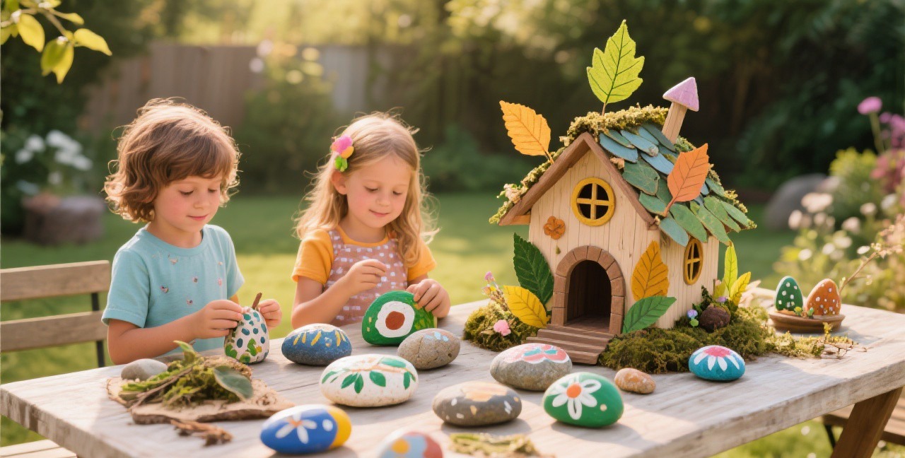 Nature Crafts for Kids: Projects Using Leaves Sticks and Stones