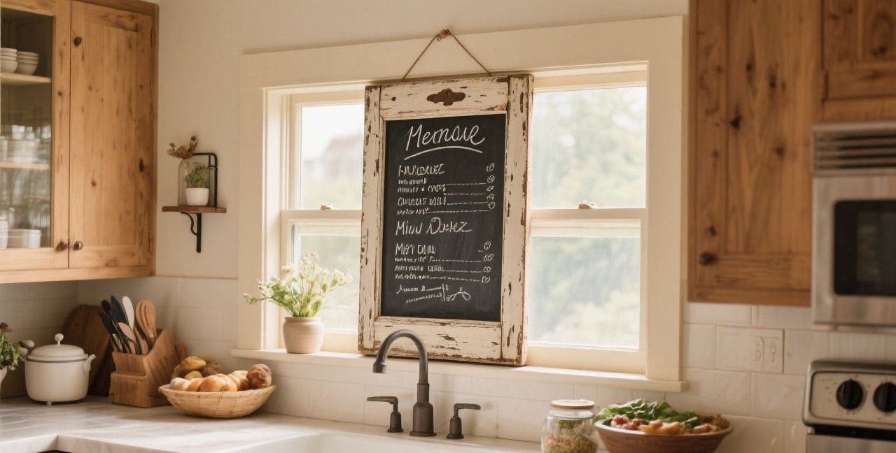 Transform Old Windows into Chalkboard Signs and Photo Frames