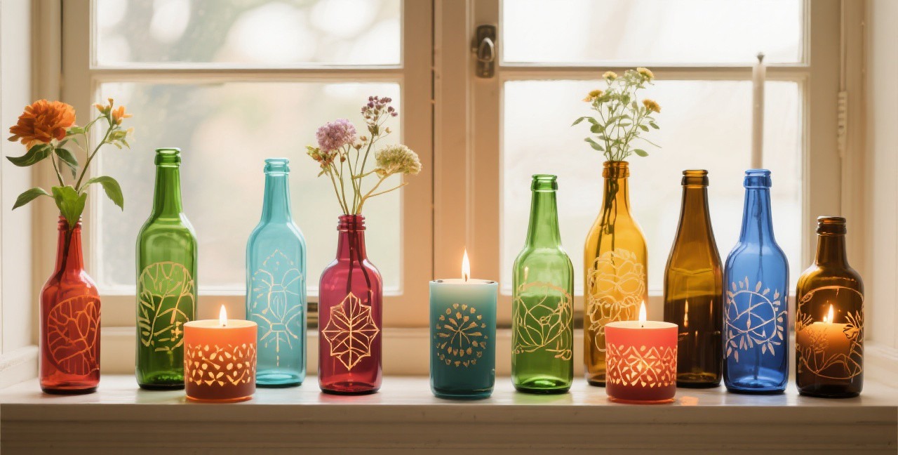 Upcycled Glass Bottle Crafts: From Trash to Treasure